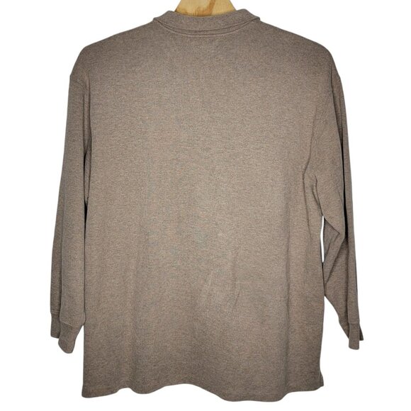 Polo Ralph Lauren 3X Big Tan Quarter Zip‎ Long Sleeve Pullover Sweater Men's 3XB - Picture 2 of 4